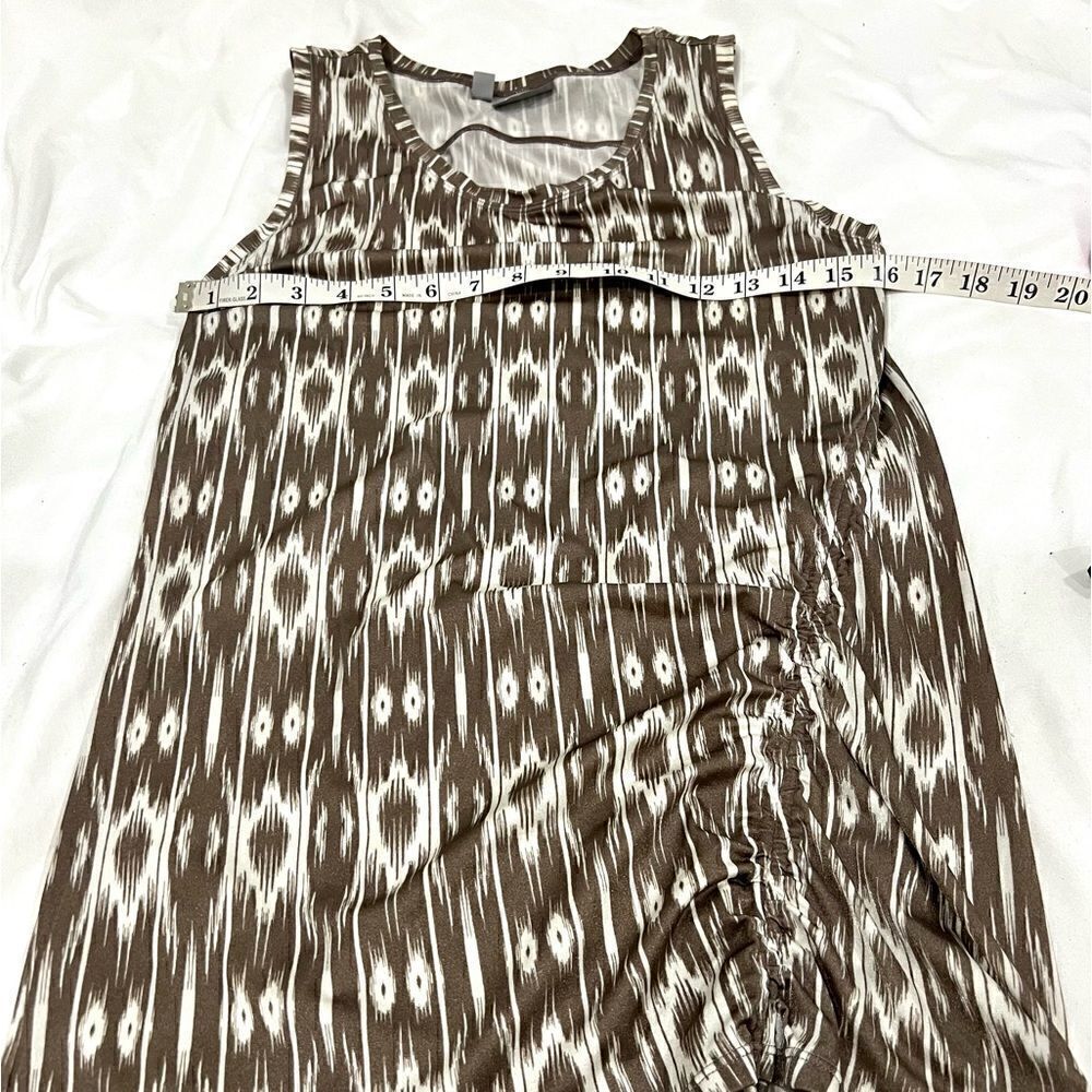 Athleta sleeveless side ruched top geometric print size medium - Picture 4 of 8